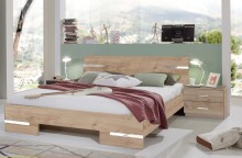 Betten-Set >Anna< in ARTISAN EICHE NACHBILDUNG -...