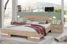 Betten-Set >Anna< in ARTISAN EICHE NACHBILDUNG -...