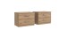 Betten-Set >Anna< in ARTISAN EICHE NACHBILDUNG - 282x81x210cm (BxHxT)