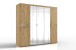 Drehtürenschrank >Anna< in ARTISAN EICHE NACHBILDUNG - 225x208x58cm (BxHxT)