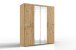 Drehtürenschrank >Anna< in ARTISAN EICHE NACHBILDUNG - 180x208x58cm (BxHxT)