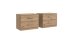 Nachtschrank >Anna< (2er-Set) in ARTISAN EICHE NACHBILDUNG - 104x40x38cm (BxHxT)