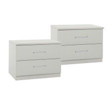 Schlafzimmer-Set >Anna< in WEISS - 294x81x210cm (BxHxT)