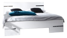 Bettgestell >Anna< in WEISS - 189x81x210cm (BxHxT)