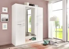 Drehtürenschrank >Anna< in WEISS -...