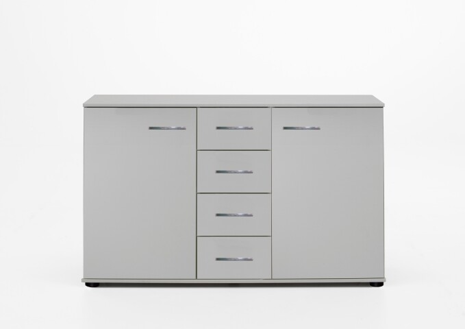 Kombikommode >Anna< in WEISS - 130x83x41cm (BxHxT)