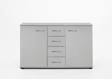 Kombikommode >Anna< in WEISS - 130x83x41cm (BxHxT)