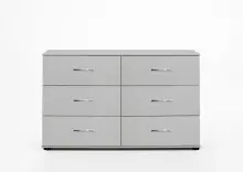 Schubkastenkommode >Anna< in WEISS - 130x83x41cm...