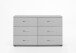 Schubkastenkommode >Anna< in WEISS - 130x83x41cm (BxHxT)