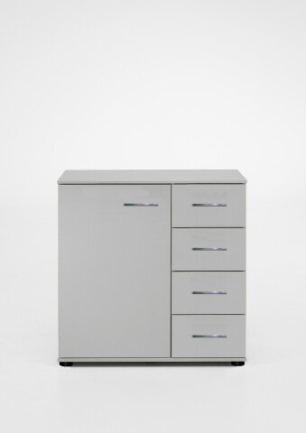 Kombikommode >Anna< in WEISS - 81x83x41cm (BxHxT)