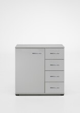 Kombikommode >Anna< in WEISS - 81x83x41cm (BxHxT)