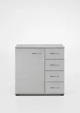 Kombikommode >Anna< in WEISS - 81x83x41cm (BxHxT)