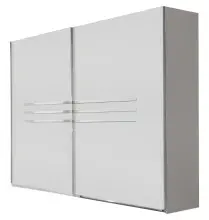 Schwebetürenschrank >Anna< in WEISS -...