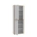 Aktenschrank >Keflavik< in braun,weiß - 84,5x226,5x41,5cm (BxHxT)