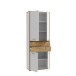 Aktenschrank >Keflavik< in braun,weiß - 84,5x226,5x41,5cm (BxHxT)