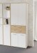 Aktenschrank >Keflavik< in braun,weiß - 84,5x226,5x41,5cm (BxHxT)