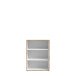 Aktenregal >Keflavik< in braun,weiß - 84,5x115,1x41,5cm (BxHxT)