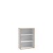 Aktenregal >Keflavik< in braun,weiß - 84,5x115,1x41,5cm (BxHxT)
