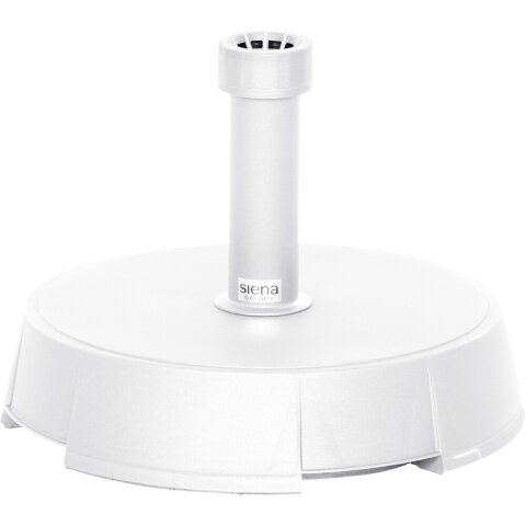 Kunststoffschirmständer >30 kg Kunststoff/Beton< in weiß - 40x11x40 (BxHxT)