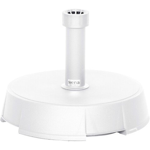 Kunststoffschirmständer >30 kg Kunststoff/Beton< in weiß - 40x11x40 (BxHxT)