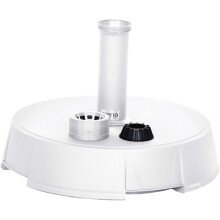 Kunststoffschirmständer >30 kg Kunststoff/Beton< in weiß - 40x11x40 (BxHxT)