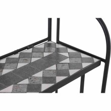 Regal >Como< in matt schwarz, dunkelgrau - 29x142x62 (BxHxT)