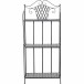 Regal >Como< in matt schwarz, dunkelgrau - 29x142x62 (BxHxT)