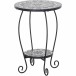 Blumentisch >Como< in matt schwarz, dunkelgrau - 41x59x41 (BxHxT)