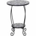 Blumentisch >Como< in matt schwarz, dunkelgrau - 41x59x41 (BxHxT)