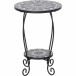 Blumentisch >Como< in matt schwarz, dunkelgrau - 41x59x41 (BxHxT)