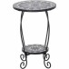 Blumentisch >Como< in matt schwarz, dunkelgrau - 41x59x41 (BxHxT)