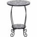 Blumentisch >Como< in matt schwarz, dunkelgrau - 41x59x41 (BxHxT)