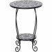 Blumentisch >Como< in matt schwarz, dunkelgrau - 41x59x41 (BxHxT)