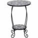 Blumentisch >Como< in matt schwarz, dunkelgrau - 41x59x41 (BxHxT)