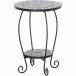 Blumentisch >Como< in matt schwarz, dunkelgrau - 41x59x41 (BxHxT)