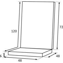 Hochlehnerauflage >Stella< in grün, 100% Polypropylen - 120x6x48cm (BxHxT)