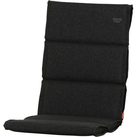 Sitzauflage >Stella< in anthrazit, 100% Polypropylen - 110x6x48cm (BxHxT)