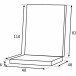 Sitzauflage >Stella< in anthrazit, 100% Polypropylen - 110x6x48cm (BxHxT)