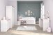 Komplettschlafzimmer >Smoozy 36< Set mit Absetzungen in Rosa oder Blau