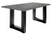 Kulissen-Esstisch >Big System< in schwarzstahl / graphit - 140x77x90cm (BxHxT)