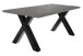 Kulissen-Esstisch >Big System< in schwarzstahl / graphit - 160x77x90cm (BxHxT)