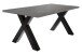 Kulissen-Esstisch >Big System< in schwarzstahl / graphit - 160x77x90cm (BxHxT)