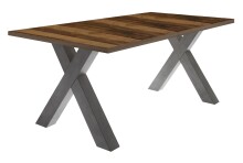 Kulissen-Esstisch >Big System< in graphit / plankeneiche - 160x77x90cm (BxHxT)