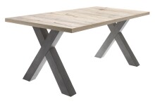 Kulissen-Esstisch >Big System< in graphit / sandeiche - 160x77x90cm (BxHxT)
