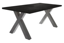 Kulissen-Esstisch >Big System< in graphit / schwarzstahl - 160x77x90cm (BxHxT)