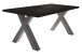 Kulissen-Esstisch >Big System< in graphit / schwarzstahl - 160x77x90cm (BxHxT)