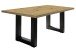 Esstisch >Big System< in schwarzstahl / asteiche - 160x75x90cm (BxHxT)