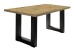 Esstisch >Big System< in schwarzstahl / asteiche - 140x75x90cm (BxHxT)