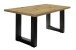 Esstisch >Big System< in schwarzstahl / asteiche - 140x75x90cm (BxHxT)