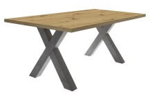 Esstisch >Big System< in graphit / asteiche - 180x75x90cm (BxHxT)